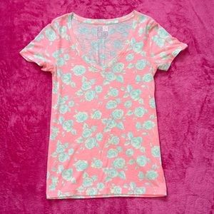 Neon Pink Floral Tee